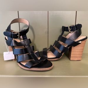 NWT American Eagle High Heel Black Sandals 7.5